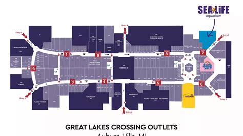 Great Lakes Crossing Outlets Directory .